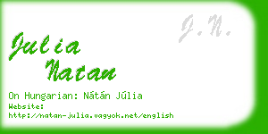 julia natan business card